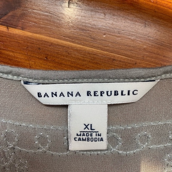 Banana Republic Grey Silk Blend Dress Size XL - Slip style - Picture 6 of 11